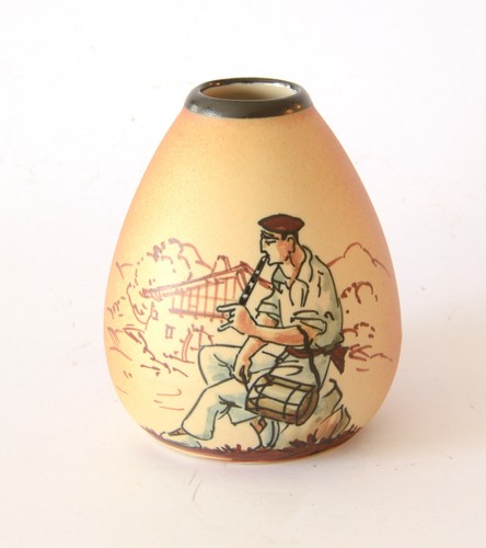 Vase grès ciboure décor - vase,