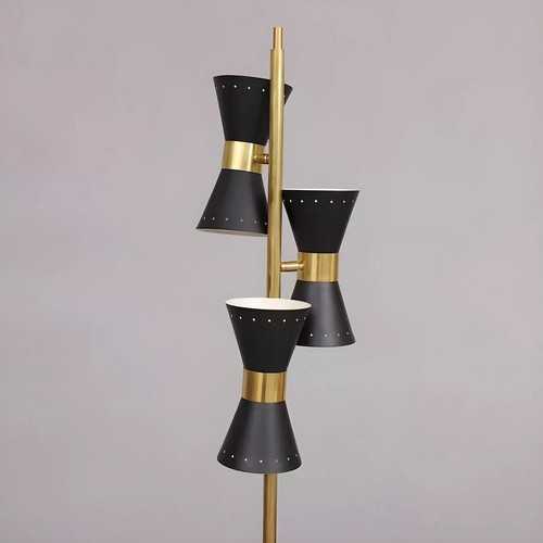 Lampadaire laiton style - lampadaire,