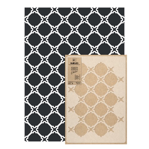 Marocain pochoir plastique - marocain, en
