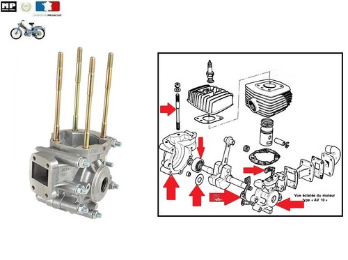 Carter moteur roulement - roulement, 2