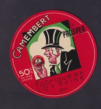 Ancienne étiquette Fromage France BN20026 Camembert Le Prosper Lorraine