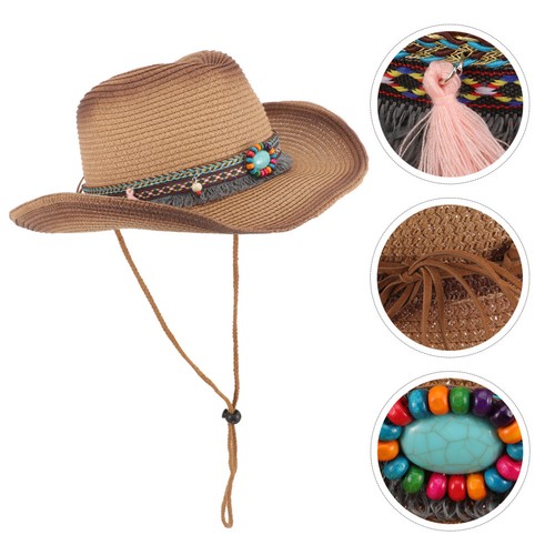 Chapeau paille cow boy - paille,