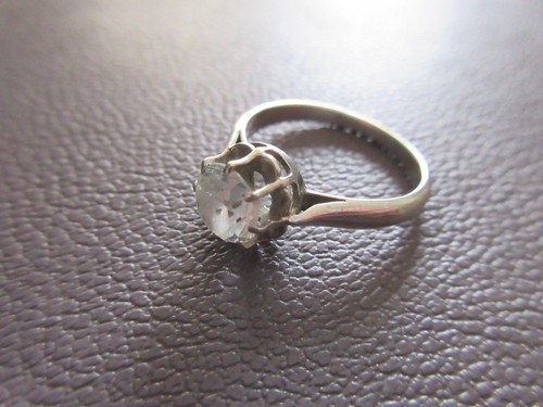 Bague ancienne argent - en,