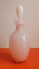 ANCIEN FLACON EN VERRE OPALIN OPALINE ROSE À PARFUM NÉCESSAIRE DE TOILETTE