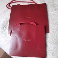 Lot de 2  sacs shopping  CARTIER Un 26x22.50x9 Et 1 sac de 20x18x8