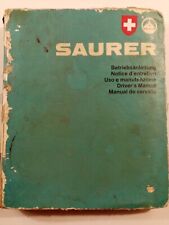 Saurer D290/330 manuel de service