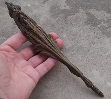 Ancien élément décoration / ornement chutes garnitures pieds en BRONZE  MEUBLE