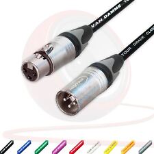 Van Damme Symetrique Micro Câble. Neutrik XLR à XLR Câbles. Gris Coloré Bottes