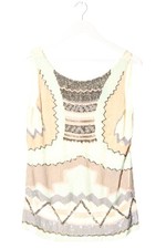 ZOON Haut évasé en bas Dames Top T EU 38 blanc cassé style extravagant