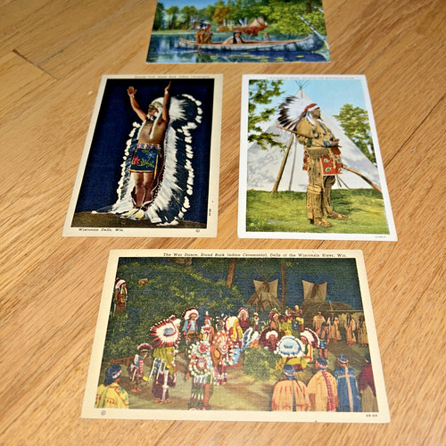 Vintage wisconsin indian - wisconsin,