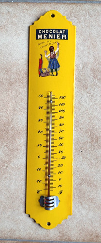 Ancien thermomètre émaillé