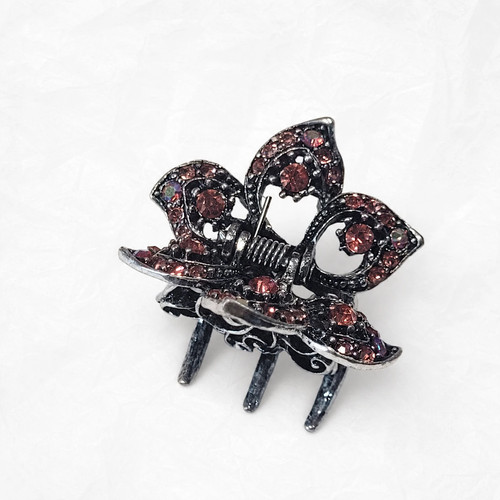 Pince crabe cheveux lotus - pince,