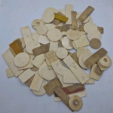 Ancien jetons en os pour jeu de carte bistrot ou autres 