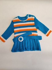 Vêtement Bébé Vintage En Laine Couleur Vives 