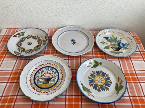 Lot anciennes assiettes - lot,