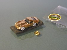 █► Ferrari 250 GTO gold doré chromé Broche Anstecker Praliné Bijou H0 1:87 mb