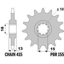 Pignon Fantic Motor Caballero