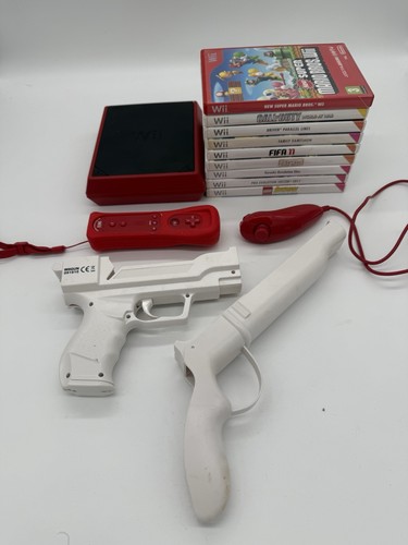 Nintendo wii mini console - nintendo, red