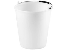 Seau Politene Stef Sans Bord 15 Litres Blanc Stefanplast