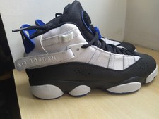 JORDAN 6 RINGS blanc/noir/bleu 100 %neuves 38.5 US 6Y UK 5.5