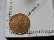 G03103 pièce de monnaie argent 25 shilling 1967 Autriche commémorative plaqué or