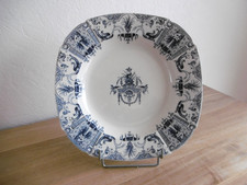 PLAT FAIENCE GIEN DECOR " A LA