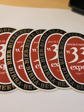 Lot 5 Autocollants Bière 33