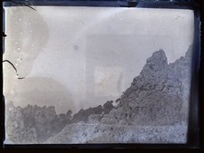 Montagne Corse ? PHOTO NEGATIVE c1920 sur Plaque de verre Vintage V40L13n