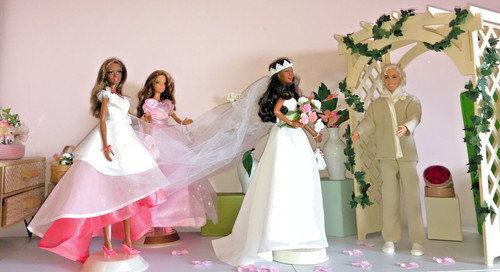 Barbie mariée pink - mariée, label