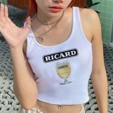 Ricard T Shirt Femme Haut Court Vetement Été Aperitif Modèle Et Taille Au Choix 