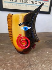 Vase tête de poisson en verre