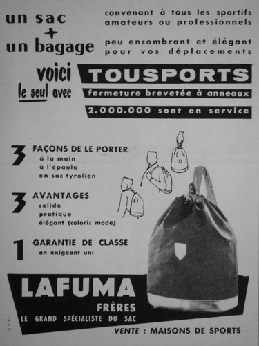 Publicite lafuma freres - lafuma,