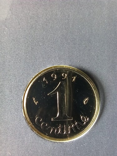 Centime 1991 issu - un, du