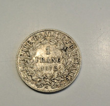 1 FRANC CERES 1872 petit K TTB  peu commune