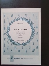 PARTITION - C.W. GLUCK - Grazioso pour trompette ut ou sib (cornet/saxhorn)