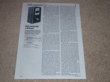 KEF Coda III Haut Parleur Review, 1983, 1 Page, Complet Test