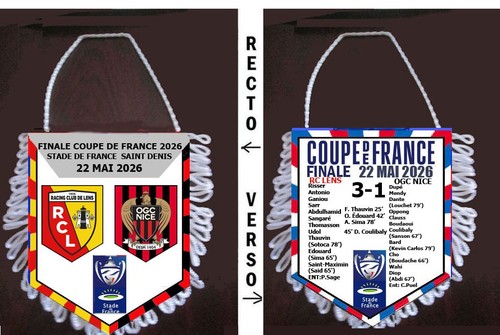 Fanion football finale coupe - fanion,