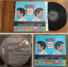 DISQUE VINYLE LP 33t RPM (12") ELVIS PRESLEY «Double trouble» ROCK U.S.A. (1977)