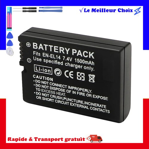 Batterie pour nikon el14 - batterie, en-el14