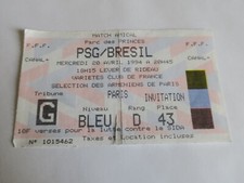 Ticket / billet   PSG -