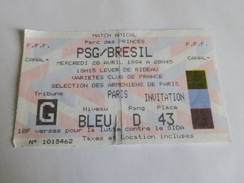 Ticket billet psg - ticket,  psg