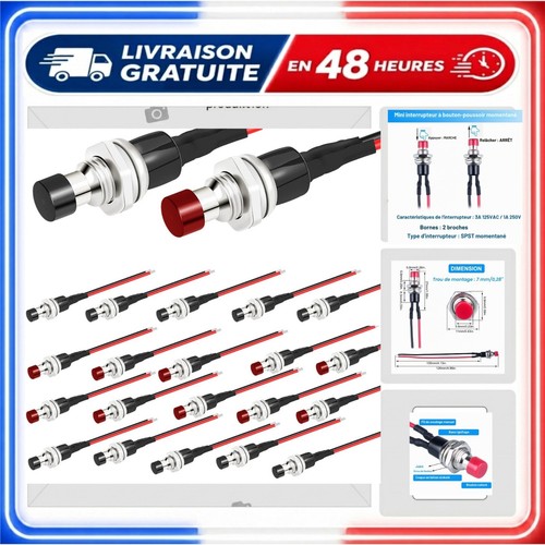 Interrupteurs poussoirs - 20,
