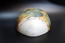 APPLIQUE MURALE verre marmoréen pâte de verre XXe demi-vasque vintage