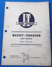 MANUEL DE SERVICE ET DE RÉPARATION DU TRACTEUR MASSEY FERGUSON I&T MF-25 MF-130