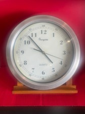 Horloge Pendule Murale à Quartz Hangarter aluminium industriel fonctionne