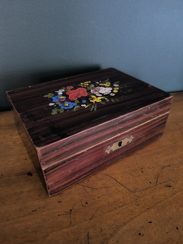 Boîte bois ancienne - boîte,