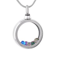 Stainless Steel Jeweled Round