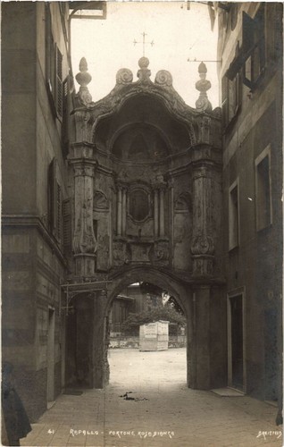 Cpa rapallo portone roso - cpa,