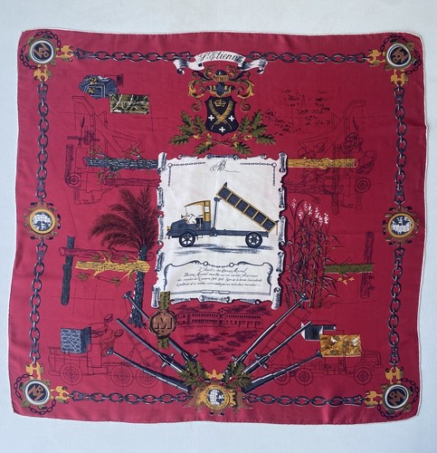 Ancien foulard soie - ancien, en