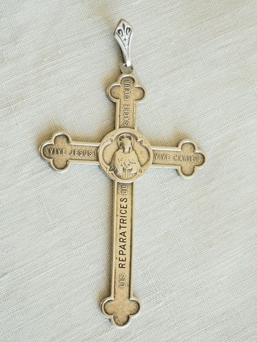 Croix pendentif ancien argent - ancien,